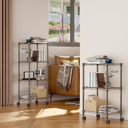 1000 lbs 4 Shelf Adjustable Heavy Duty Steel Wire Rack (4 Count)