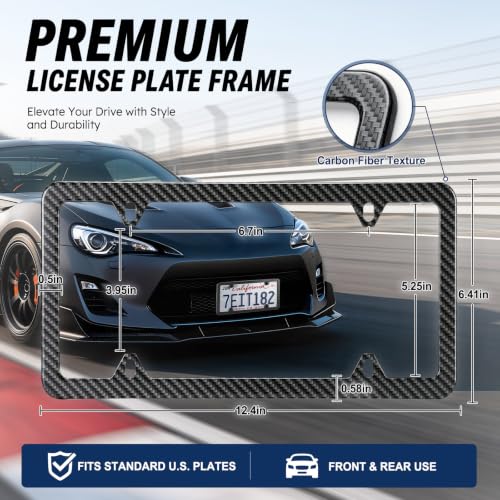 Carbon Fiber License Plate Frames