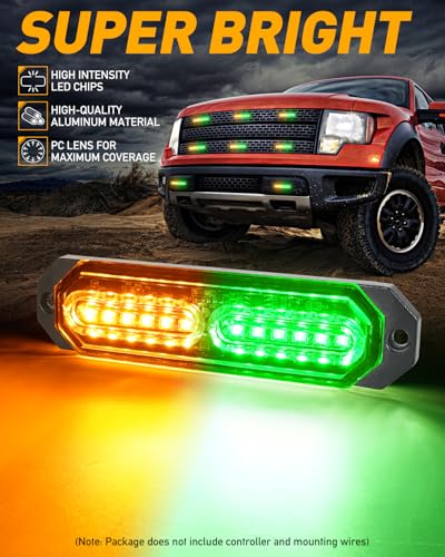 1200T Emergency Strobe Grille Lights (8 Count)