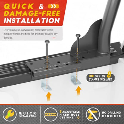 Model X31 J Truck Ladder Rack 800Ibs Capacity with