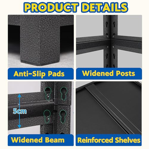 72''H Garage Shelving Heavy Duty (5 Count)