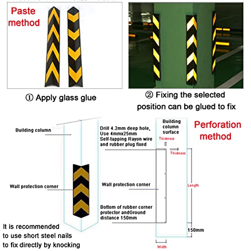Reflective Rubber Wall Corner Guard