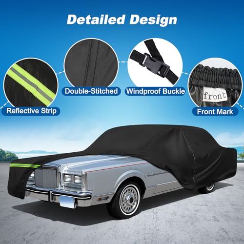 QUNSUNUS Car Cover for Lincoln Town 1981