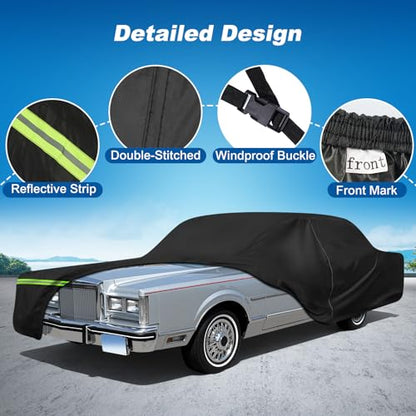 QUNSUNUS Car Cover for Lincoln Town 1981