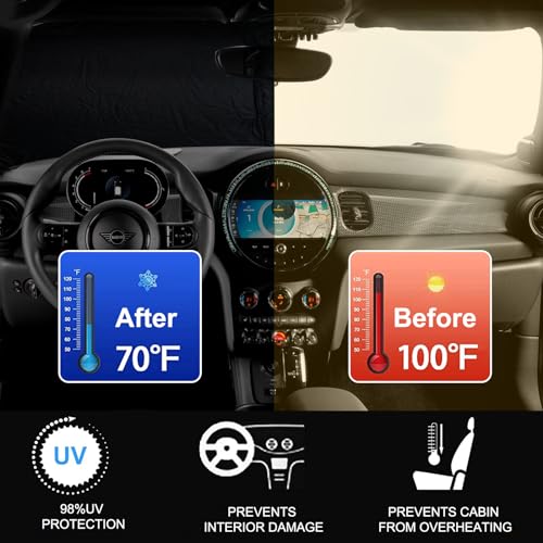 Foldable Front Windshield Sunshade fit for 2015