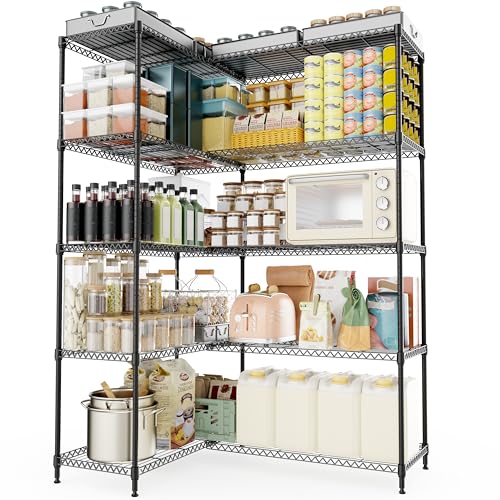 5 Tiers Storage Shelves Load 1500LBS