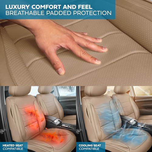 Curated Elite Leather Seat Covers for Cars & SUVs (2 Count)