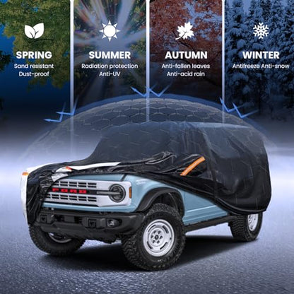 Multi Layer Car Cover Custom Fit for Ford Bronco 4dr