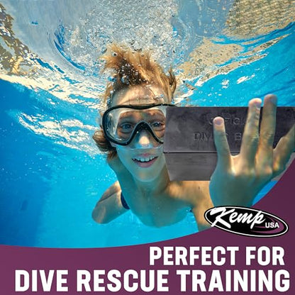 10 lb Rubber Diving Brick Durable Rectangular Water Weight