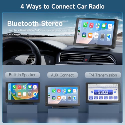 Portable CarPlay Screen for Apple CarPlay & Android Auto
