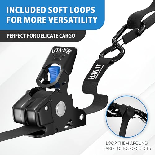 USA Based Retractable Ratchet Straps (4 Count)