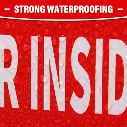 Fire Extinguisher Inside Sticker Sign (2 Count)