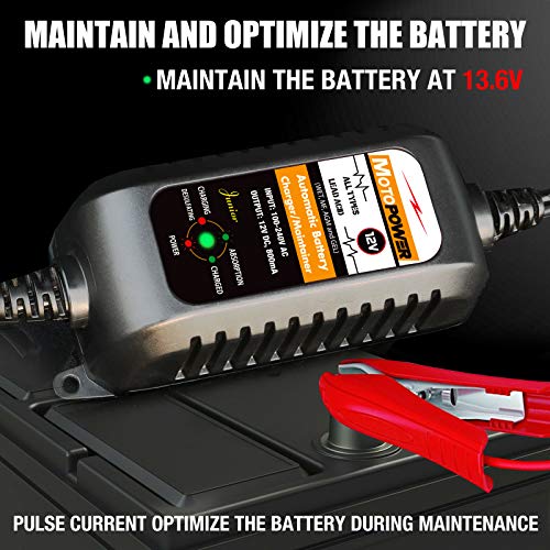 MP00205A 12V 800mA Automatic Battery Charger Maintainer