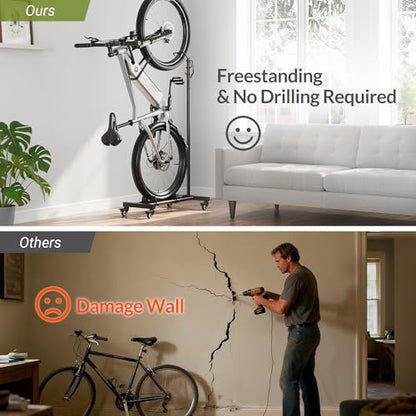 Vertical Bike Stand with Wheels
