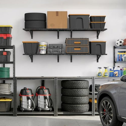 4 Pack Wall Mounted Garage Shelving