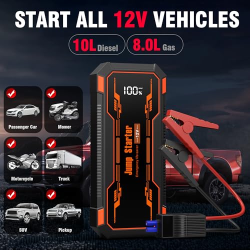 Car Jump Starter 6000A Car Battery Jump Starter Portable