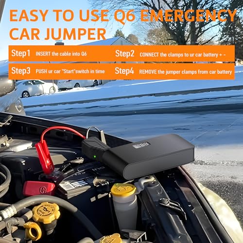 4000A 12V Car Battery Jump Starter 16000mAh for Car Boat Lawnmower