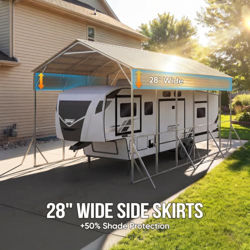 14x30x15 FT RV Metal Carport