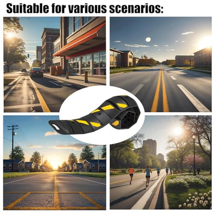 Portable Speed Bump 76x10x2in Foldable Reflective