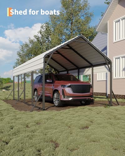 13 ft x21 ft x11 ft Oversized Metal Carport