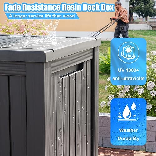 200 Gallon Lockable Resin Deck Box