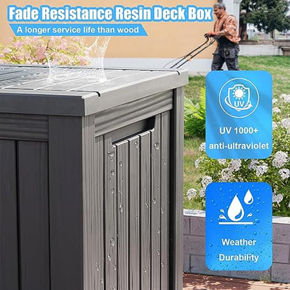 200 Gallon Lockable Resin Deck Box
