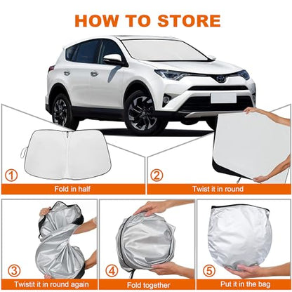 Foldable Front Windshield Sunshade fit for Toyota RAV4 2013
