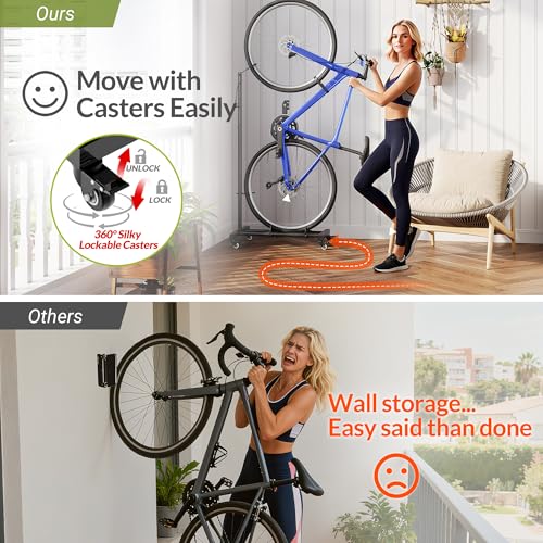 Vertical Bike Stand with Wheels