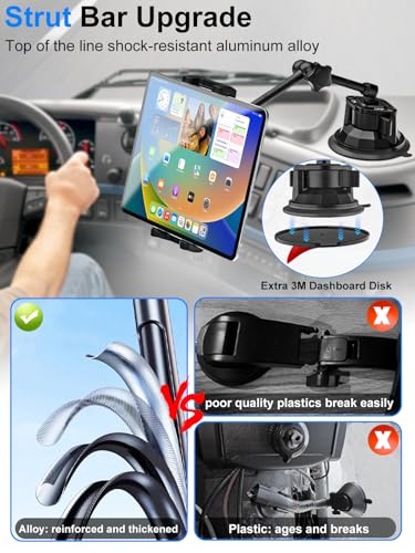 Tablet Holder for Car Dashboard Windshield