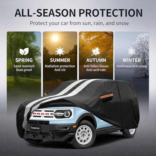 Multi Layer Car Cover Custom Fit for Ford Bronco 2dr