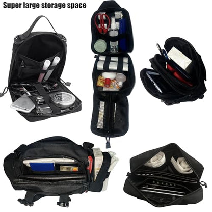 7 PACK Tactical Seat back organizer Truck organizer With 6 Detachable Pouches Universal For Car Truck Ford Jeep Military