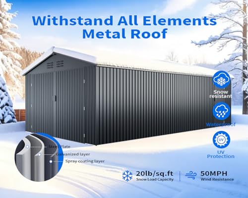 20 x 13 FT Outdoor Storage Shed