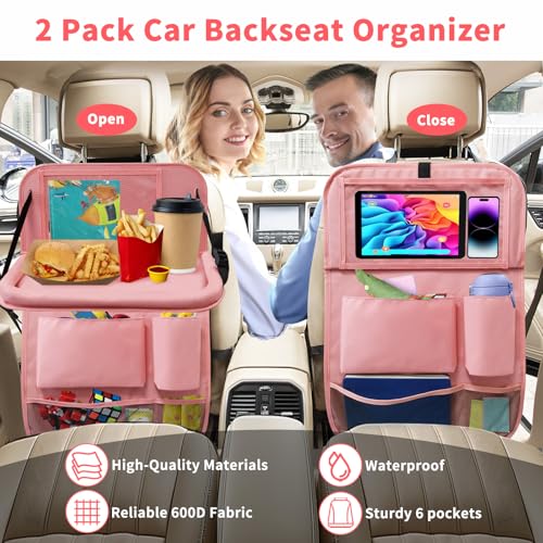 Car Backseat Organizer with Tray (2 Count)