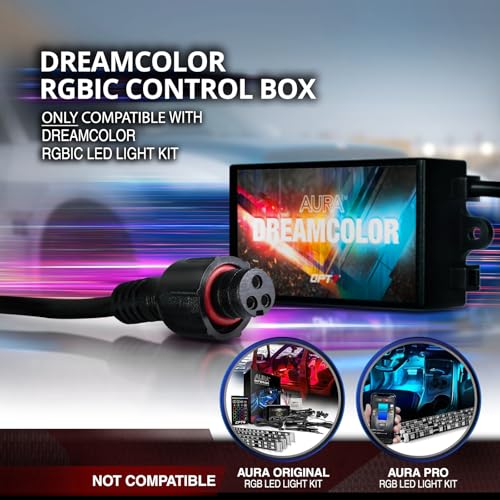 Aura DreamColor Underglow Chasing Lights for Truck with APP & Remote (4 Count)