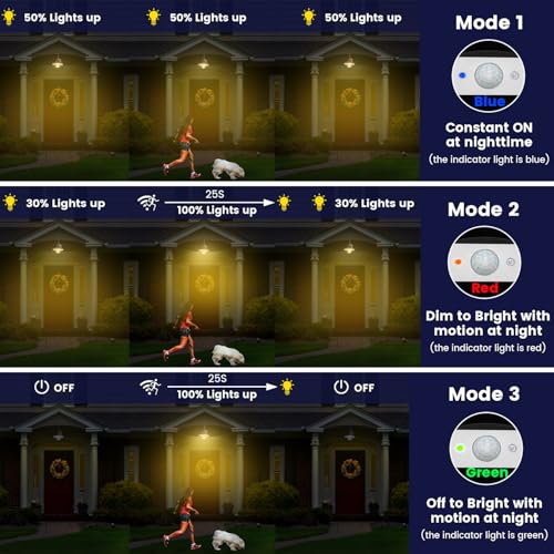 Solar Barn Light Outdoor Aluminum 3 Modes Remote
