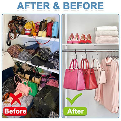 Unique Twist Design Bag Hanger Purse Hooks (12 Count)