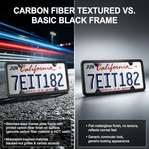Carbon Fiber License Plate Frames