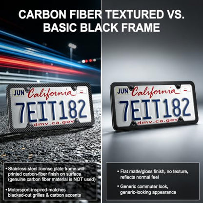 Carbon Fiber License Plate Frames