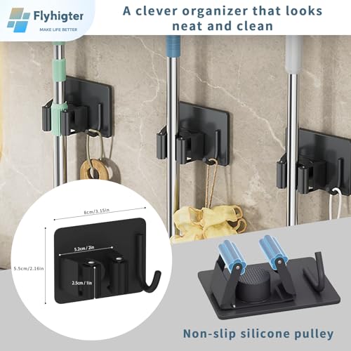 Stainless Steel Mop Holder Wall Mount
