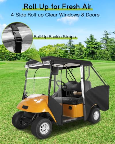 Golf Cart Enclosure 4 Passenger for EZGO TXT Short Roof 4