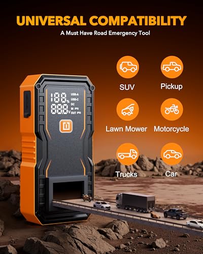 20000mAh Jump Starter for All Gas & Diesel Engines