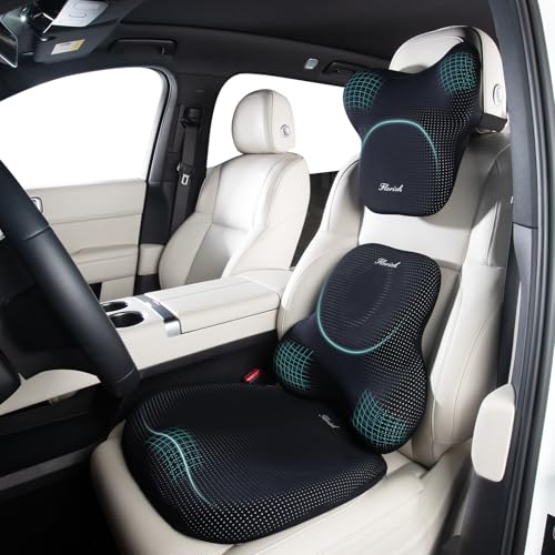 Car Seat Cushion and Lumbar Support Pillow for Office Chair Car