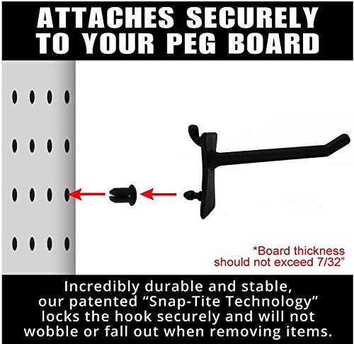 PegPro® J & 2" Hooks Kit for Standard “Wood Fiber” pegboard (50 Count)