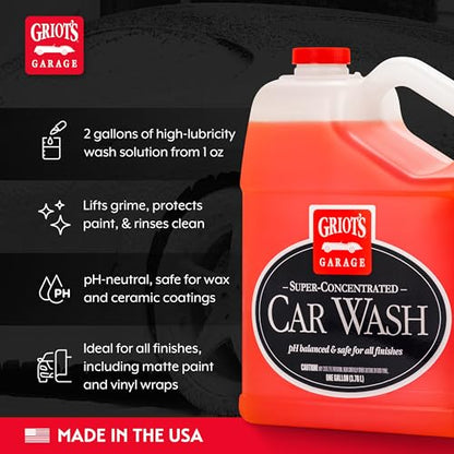 Super Concentrated Car Wash for Vehicle Washing and Cleaning (128 Fl Oz)