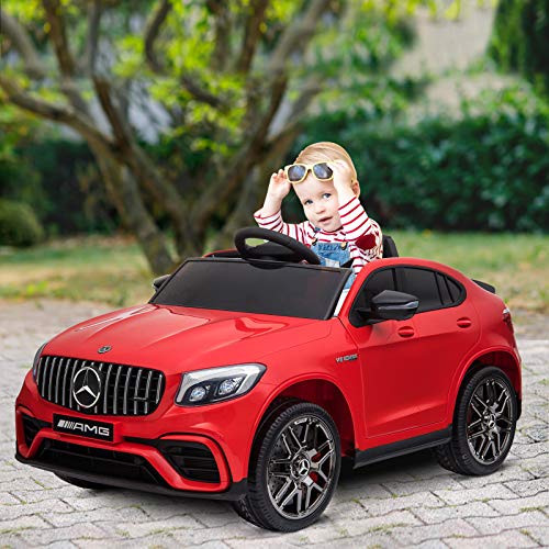 12V Toddler Ride On Car Mercedes Benz AMG GLC63S Coupe 2 Speed Red
