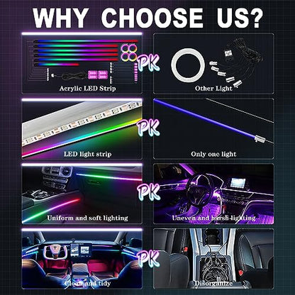 Dreamcolor Acrylic Ambient Lighting Car Lights