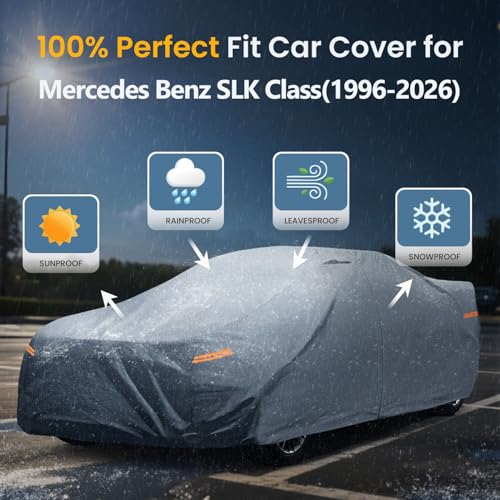 Waterproof Benz SLK Class 200 230 250 280 320 350 Car Cover with Breathable Vents