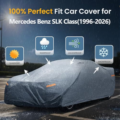 Waterproof Benz SLK Class 200 230 250 280 320 350 Car Cover with Breathable Vents