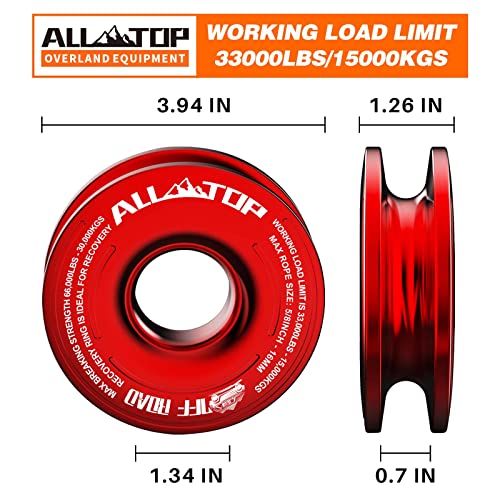 Recovery Ring 66000 LBS Winch Snatch Towing Ring
