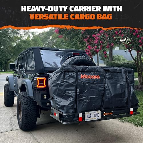 60"x24"x6" Heavy Duty Trailer Hitch Cargo Carrier w